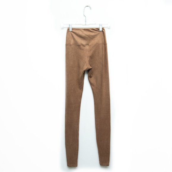 WILFRED Free Tan Colored Vegan Suede Leggings "Daria" - Picture 4 of 6